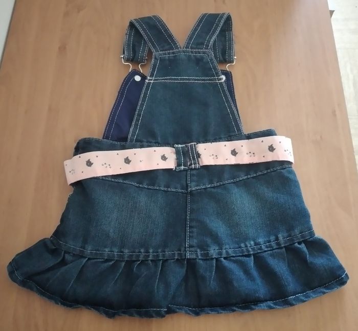 Robe à bretelles en jeans 18 mois fille Kimadi - photo numéro 6
