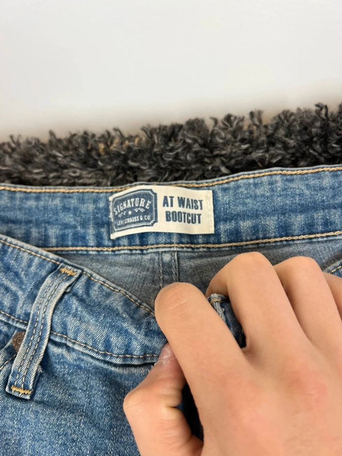 Jean Levis évasé pattes d’éléphant At Waist Bootcut bleu taille 12 / L - photo numéro 8