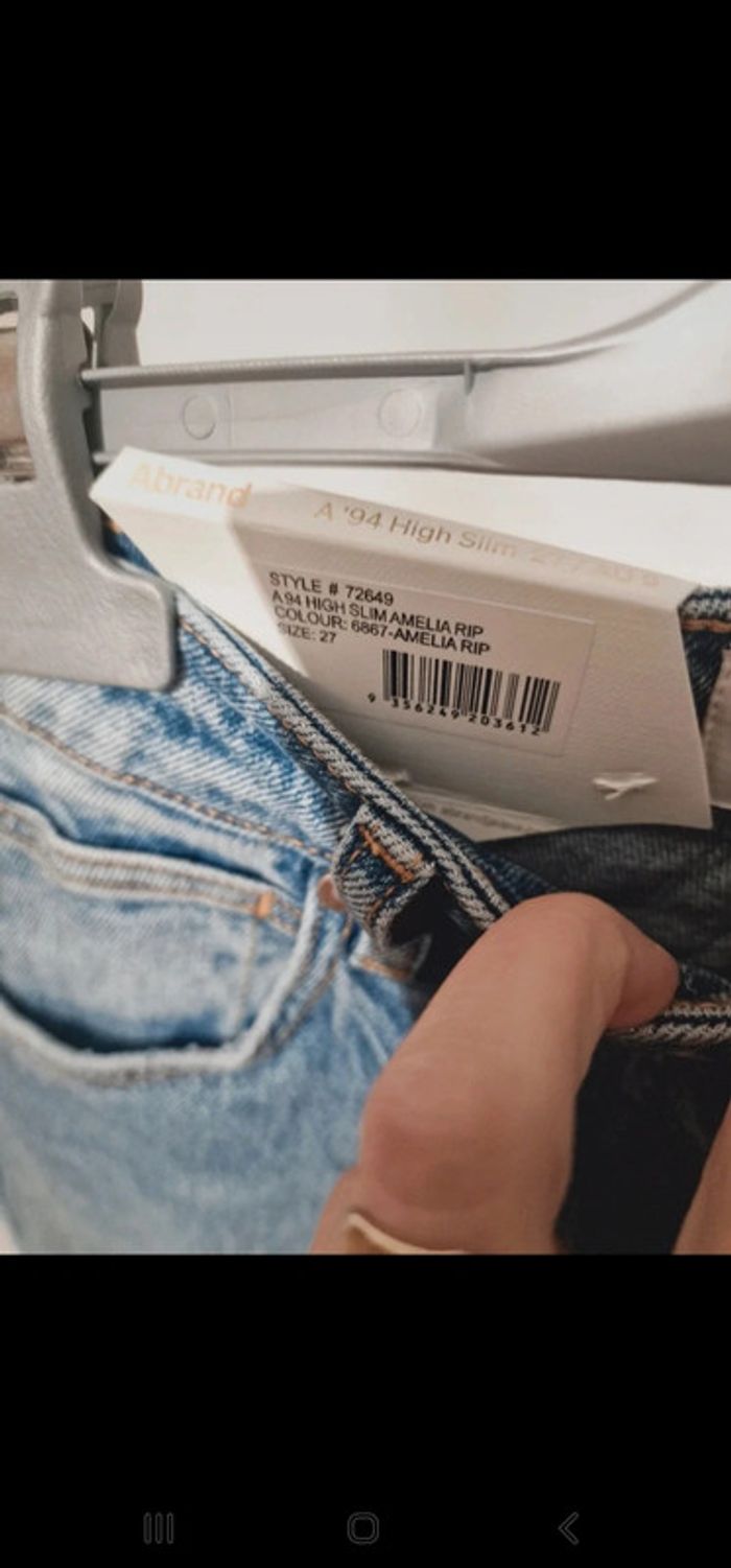 Jeans mom fit A94 higt slim leg - photo numéro 7