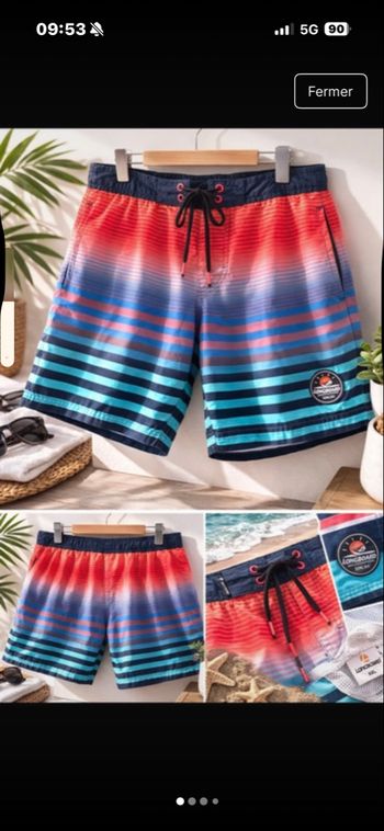 Short de bain Longboard - Taille XXL XXL • Très bon état • Longboard