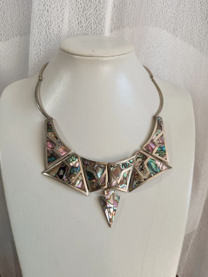 Alpaca Mexique | Collier vintage