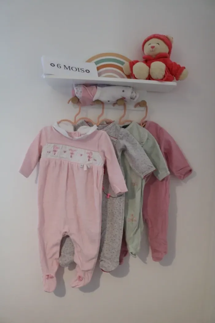 Lot pyjamas hiver fille 6 mois