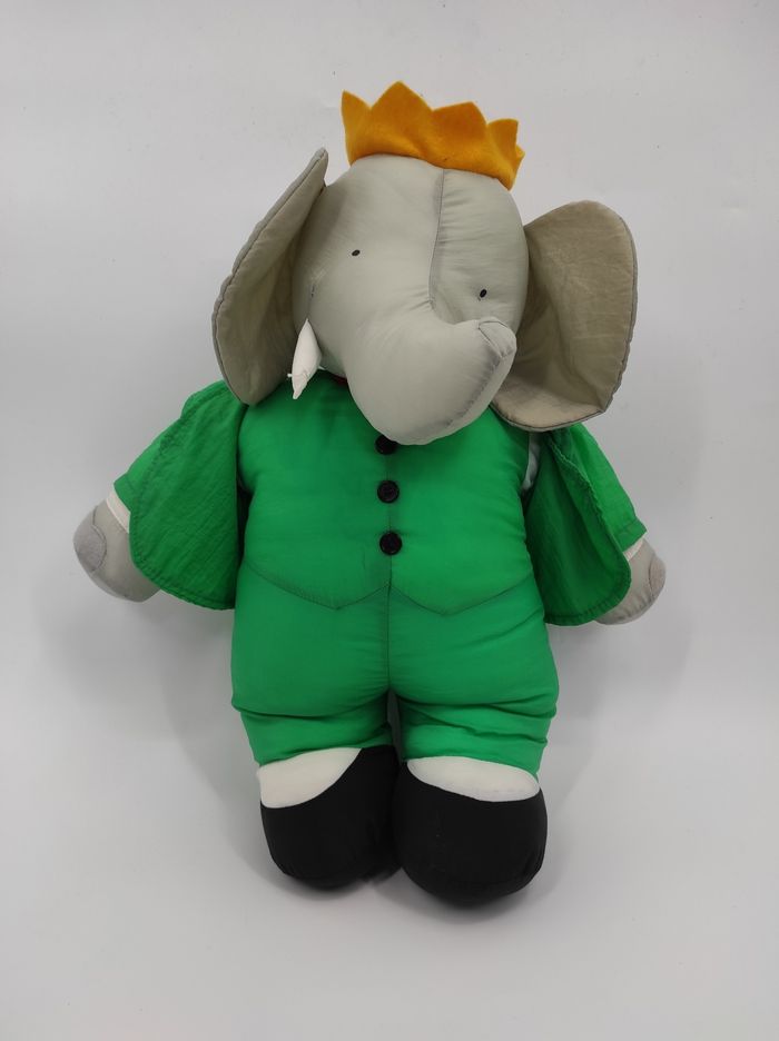 Grande peluche Babar Toile parachute Brunhoff