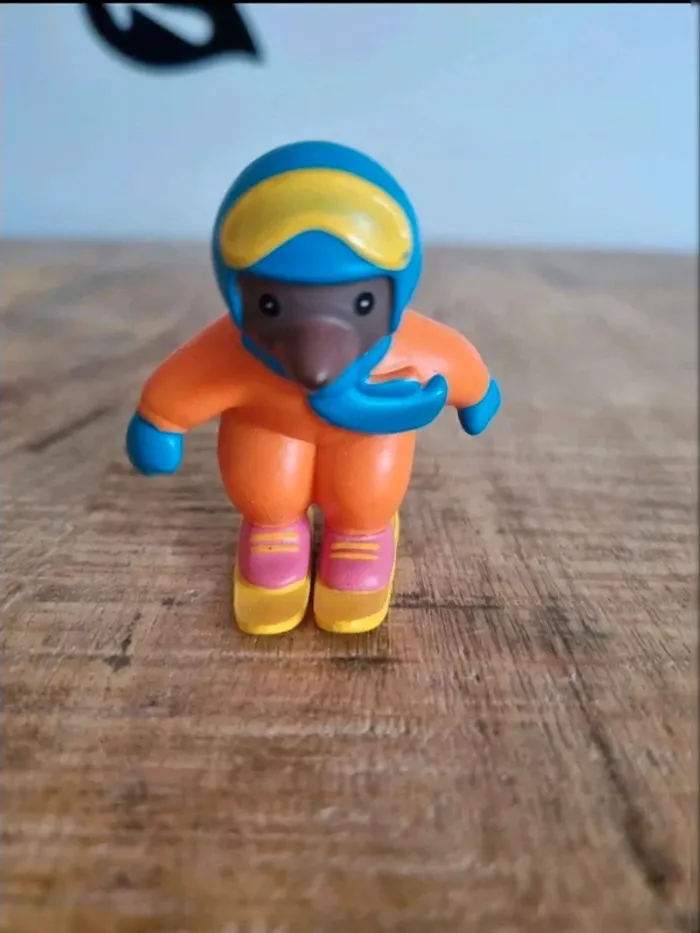 Figurine petit ours brun à la neige - photo numéro 2