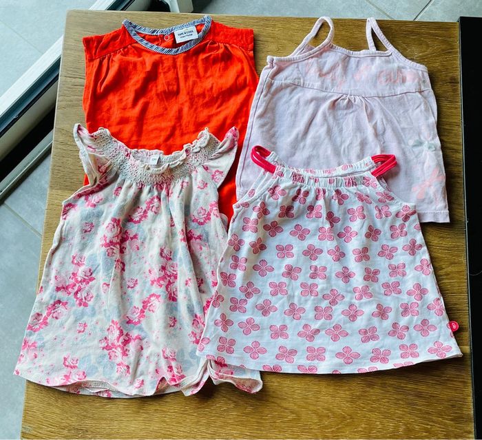 Lot de 4 tee shirts 12 mois