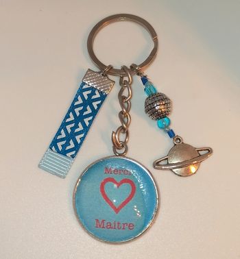 cadeau maître, porte clé message " Merci maitre'