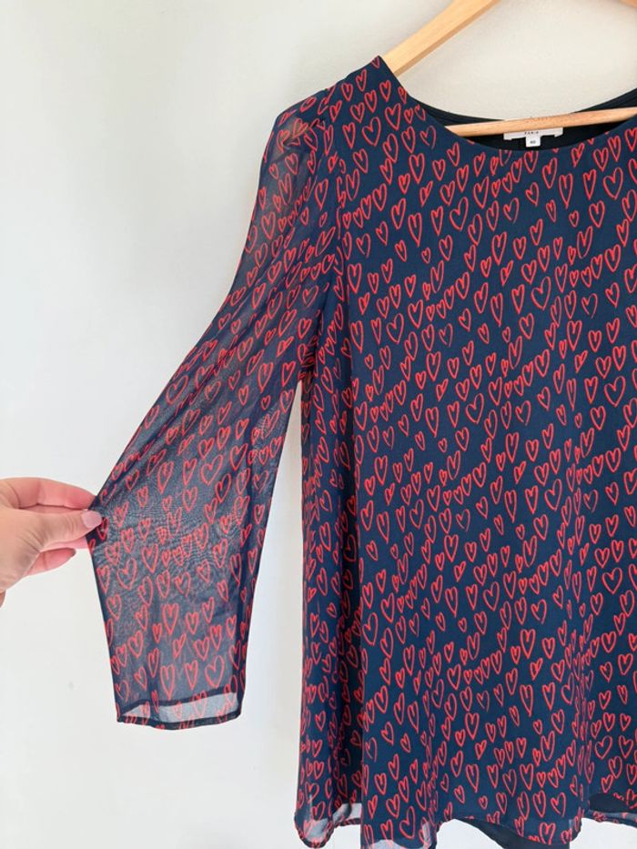 Blouse Claudie Pierlot cœur - photo numéro 3