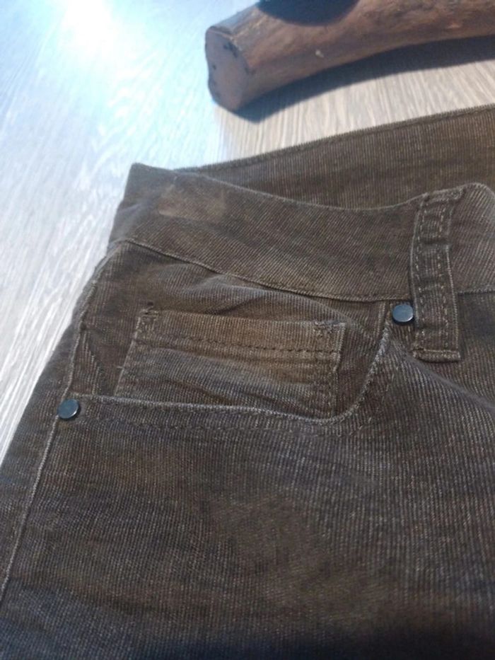 Panlon velours jacqueline Riu marron foncé taille 36 - photo numéro 4
