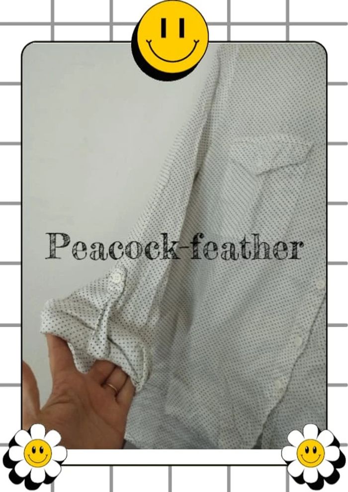 Chemise Jennyfer blanche à pois 38 - photo numéro 7