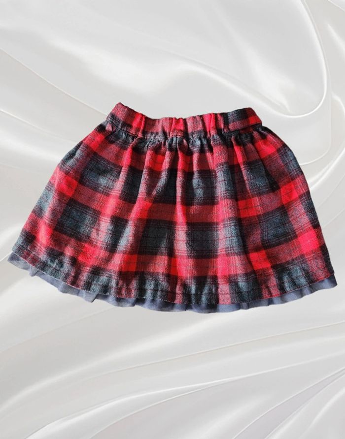 Jupe à carreaux mi-saison 5 ans - photo numéro 2