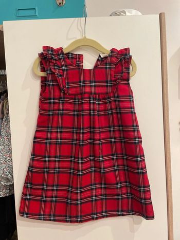 Robe écossaise carreaux rouge Noël 18 mois