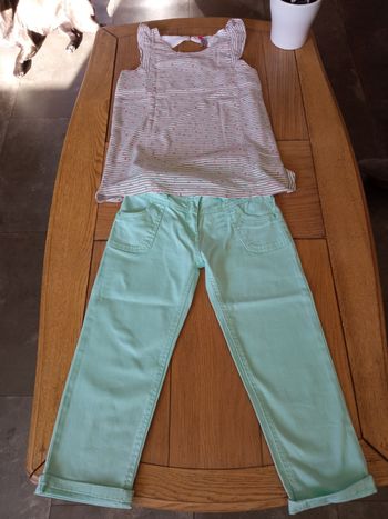 Ensemble pantacourt débardeur fille