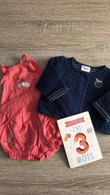 Ensemble 2 pièces 3 mois, 59 cm