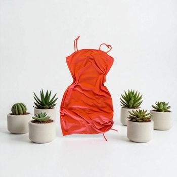 robe orange de soirée taille M flash orange