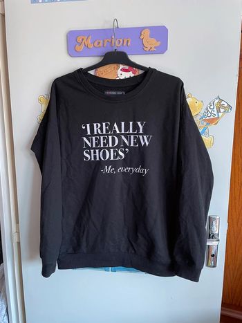 Pull noir à motifs, taille Xs, marque Even & Odd.