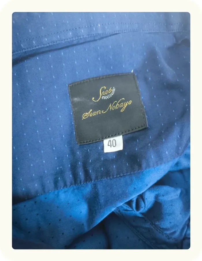 Chemise manches longues homme wax tissu africain luxe Sean Nobayo Taille 40 L - photo numéro 6