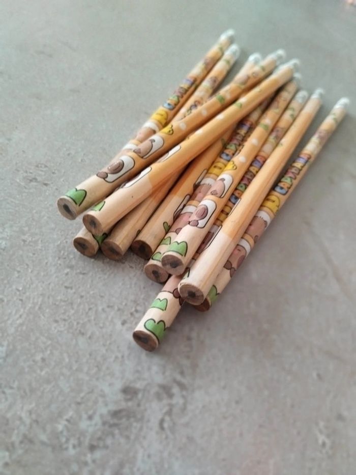 Fourniture scolaire : lot 11 crayons à papier avec gomme Capybara - photo numéro 3