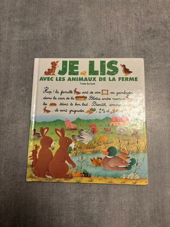 Livre je lis avec les animaux de la ferme