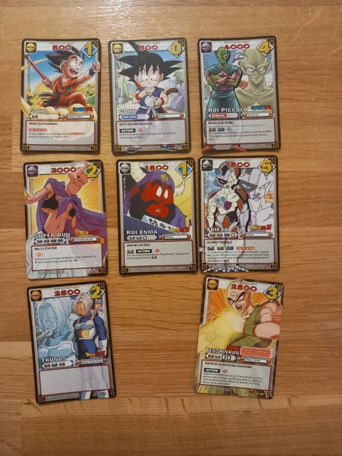 Cartes Dragon Ball à jouer et à collectionner