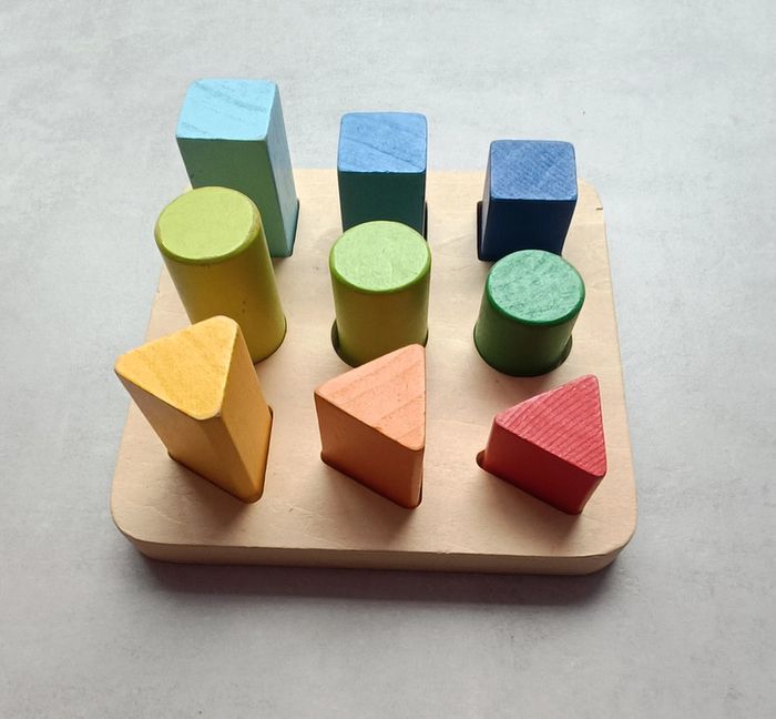 Jeu de formes et de couleurs en bois - photo numéro 5