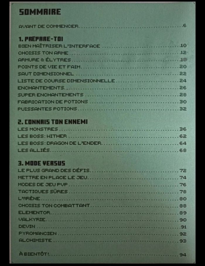 Livre Minecraft "Le guide du combat" - photo numéro 3