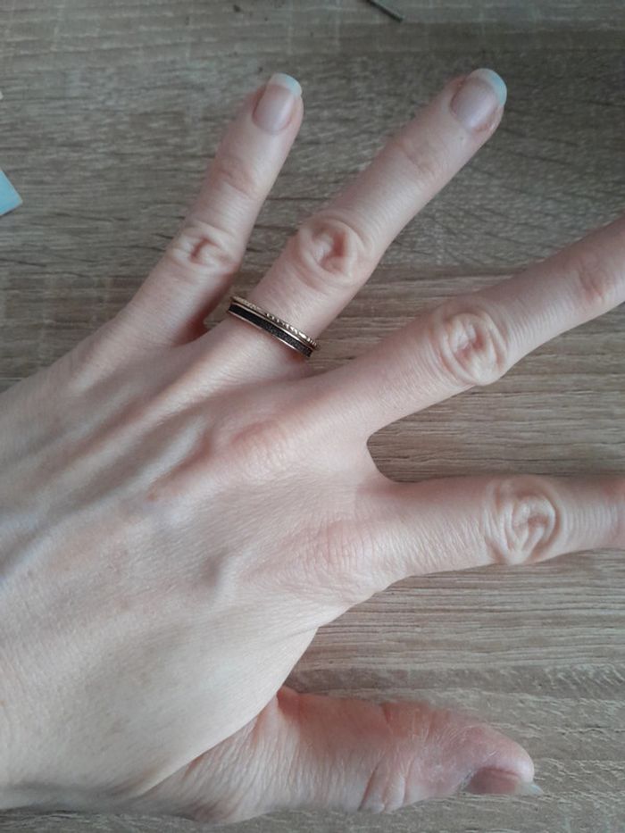 Magnifique duo bagues chics neuves inox