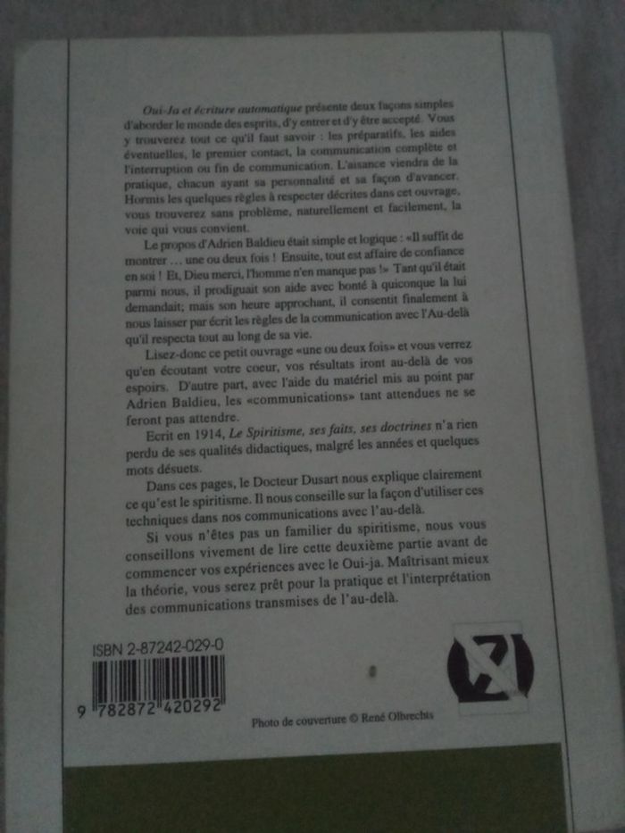 Spiritisme, ouija écriture automatique communication avec l'au-delà - photo numéro 3