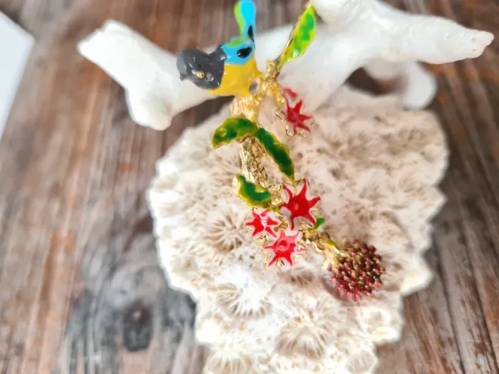 Superbe broche oiseau - photo numéro 5