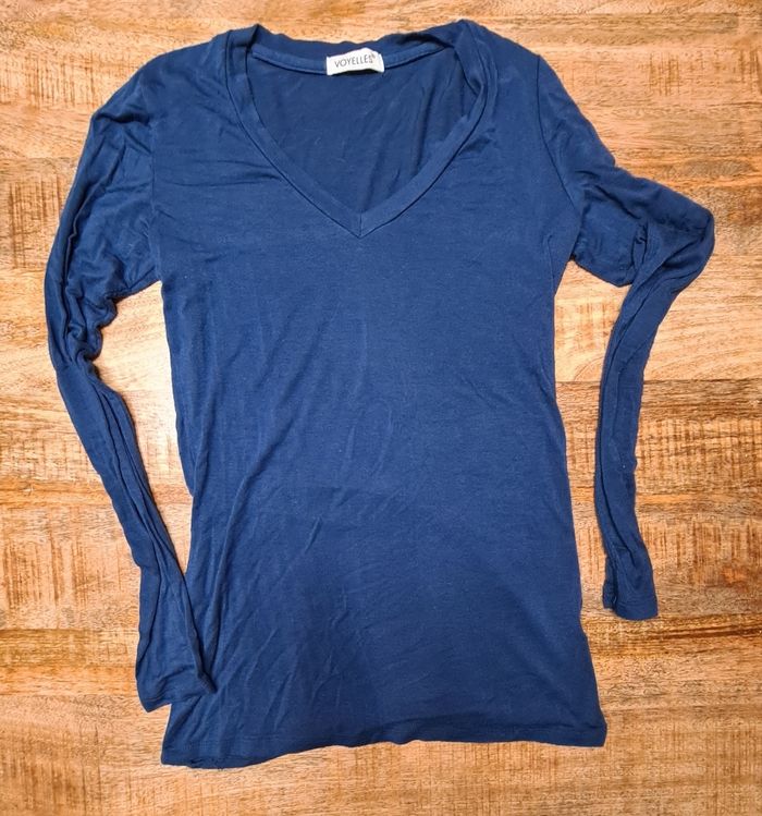 Blouse bleu marine taille 38 - photo numéro 2