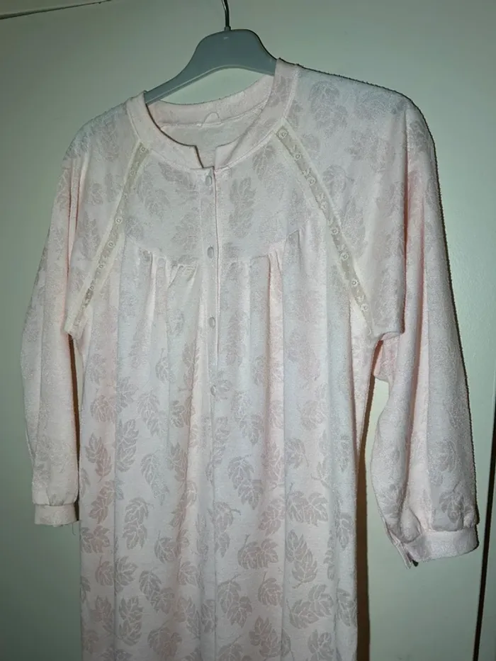 Pyjama robe de nuit rose - photo numéro 2