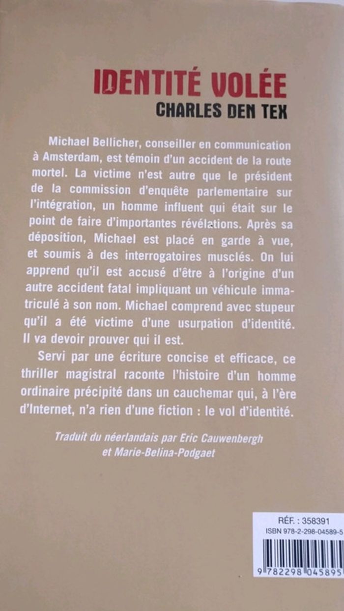 Identité volée de Charles Den Tex - photo numéro 2