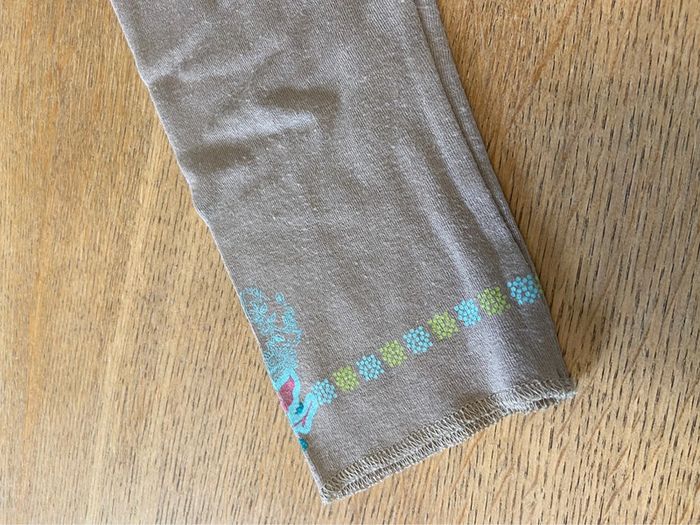 Ensemble jupe et top Catimini turquoise et taupe taille six ans - photo numéro 3