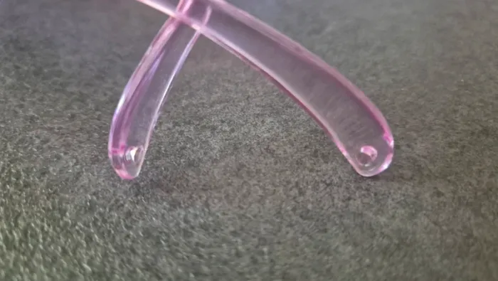 Lunettes cœurs violet strass - photo numéro 6