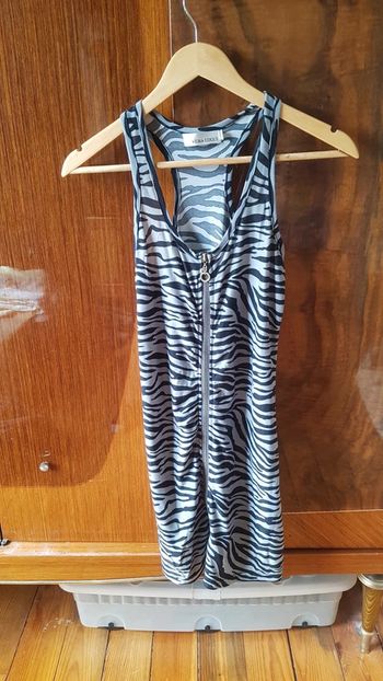 Robe courte motif zèbre
