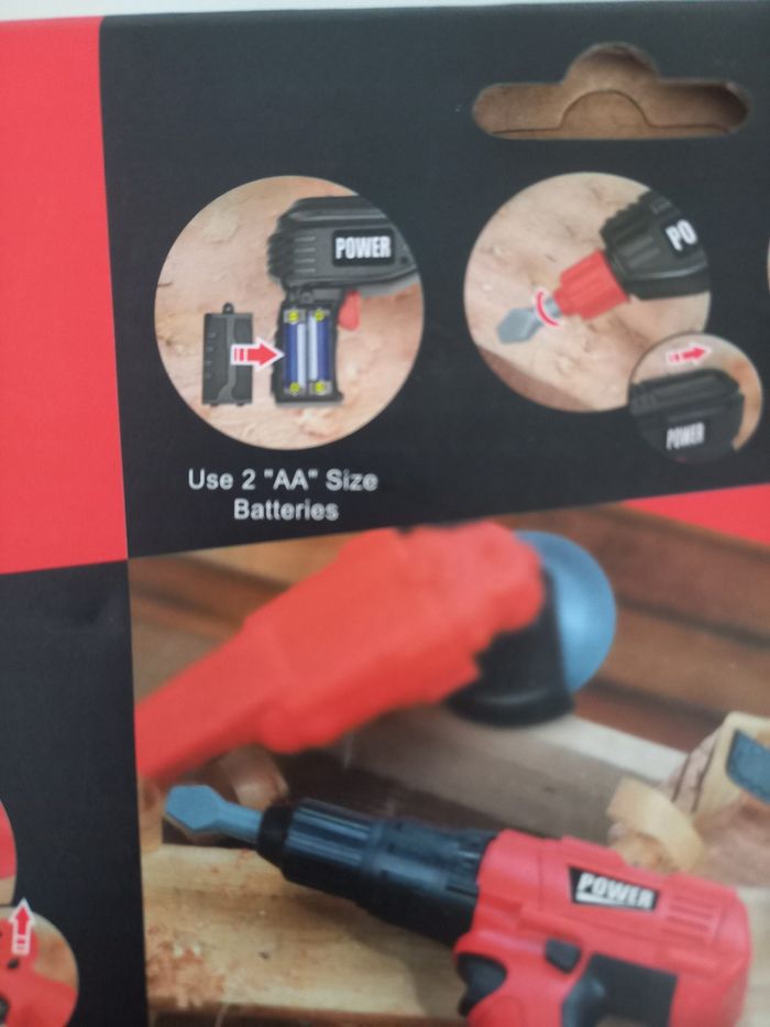 Jouet tournevis neuf 3 embout (piles  AA non fournies) - photo numéro 4