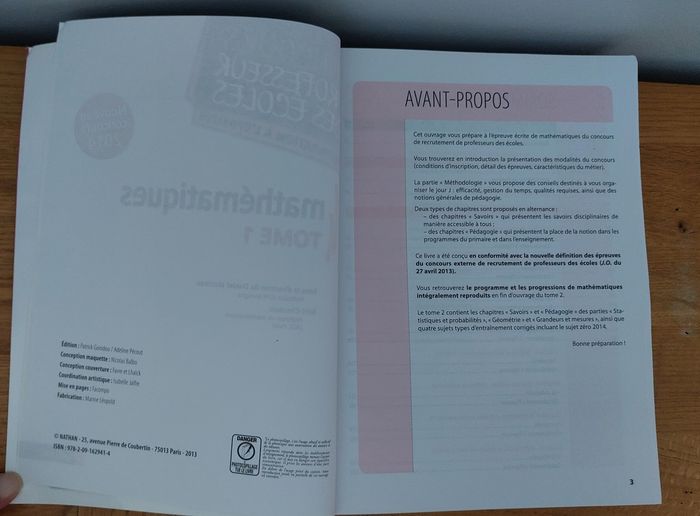 Concours professeur des écoles Mathématiques - photo numéro 3