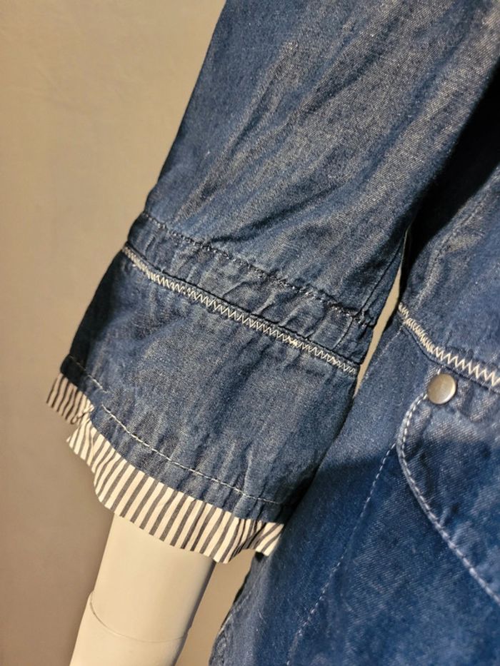 Veste chemise coton lin - photo numéro 4