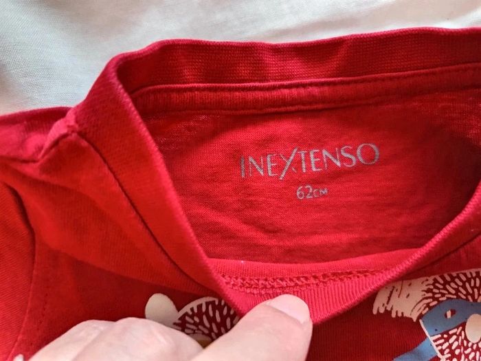 Lot 2 t-shirt in extenso 3/6m tbe - photo numéro 4