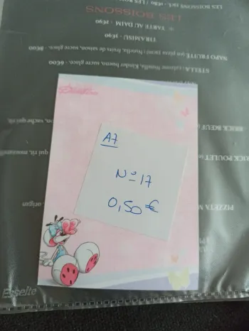 Feuille Diddl A7 17 0,50€