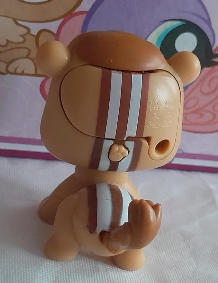Figurine Littlest Pet Shop Écureuil marron et blanc - photo numéro 2