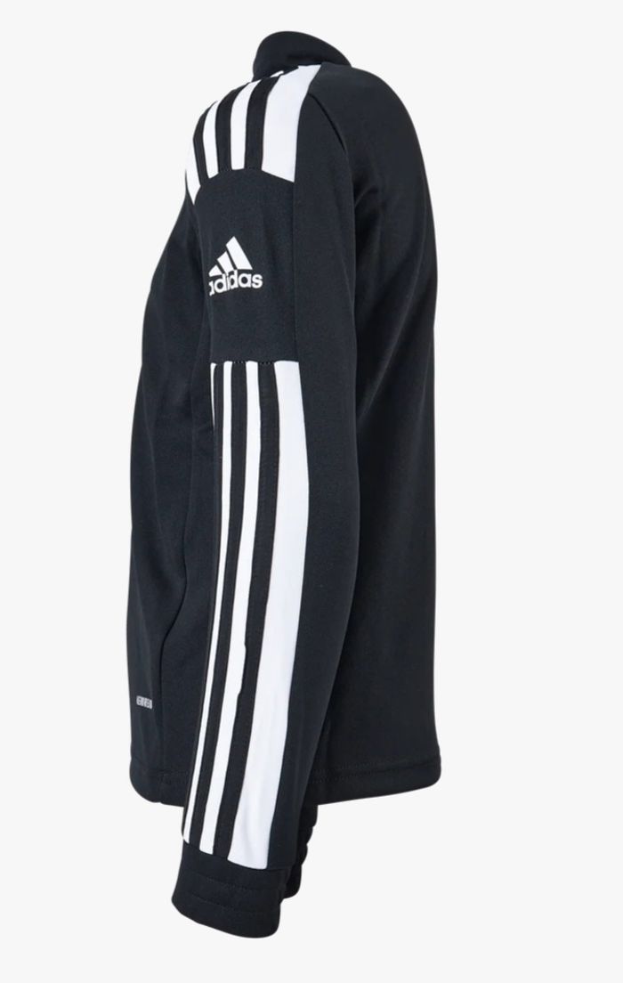Sweat d’entraînement adidas AEROREADY à col zippé – Noir/Blanc - photo numéro 3