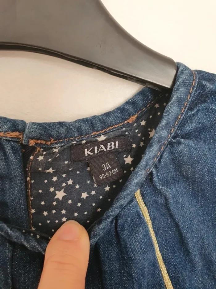 Robe jeans kiabi taille 3 ans fille - photo numéro 3