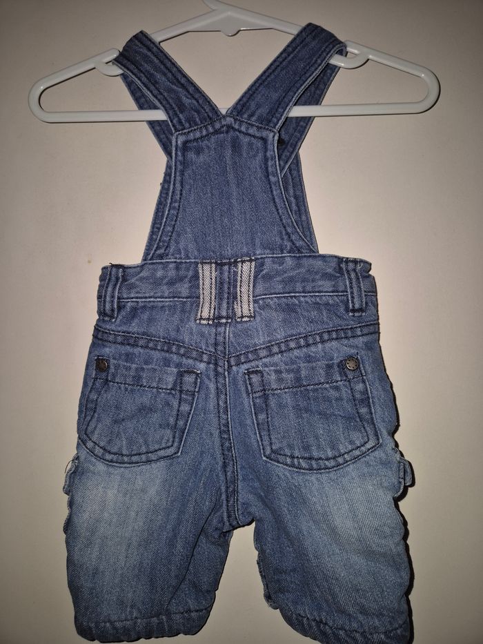 Salopette en jean - 1 mois 54cm - Kitchoun - Très bon état - photo numéro 2