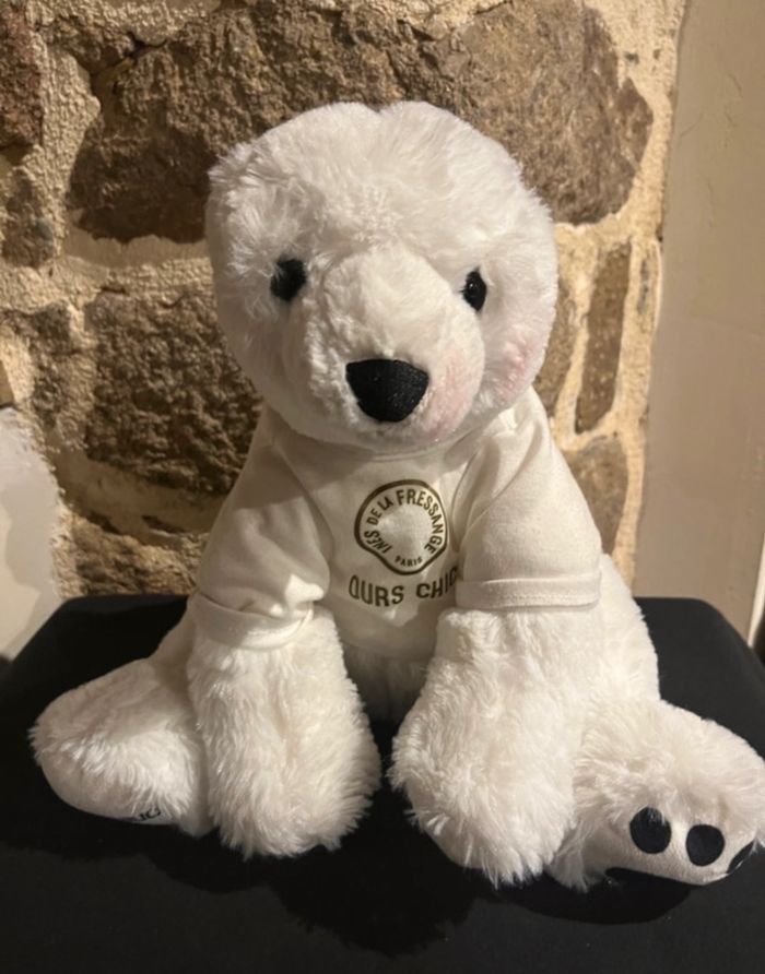 Peluche Ours Blanc Marionnaud Paris Ours chic Ines de La Fressauge Collection - photo numéro 2
