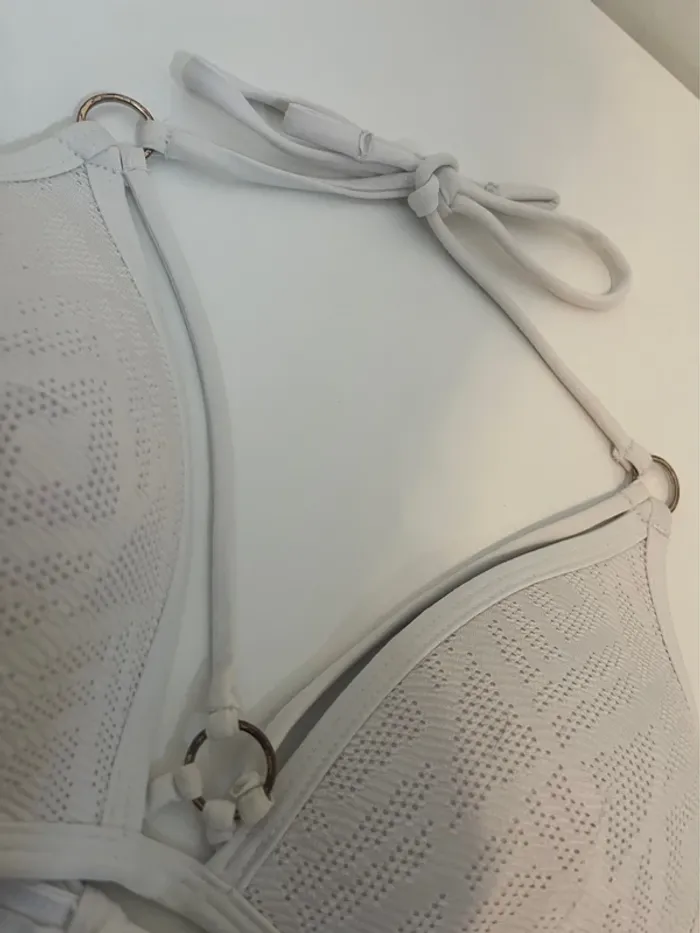 Haut de maillot de bain triangle blanc Undiz Taille M - photo numéro 2