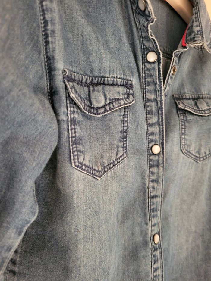 Chemise bleu fille - photo numéro 4