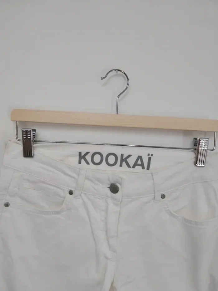 Jean skinny blanc Kookai 36 - photo numéro 3