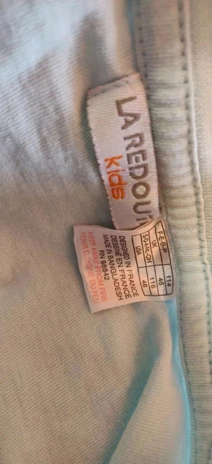 T-shirt mc turquoise requin La Redoute 6 ans - photo numéro 3