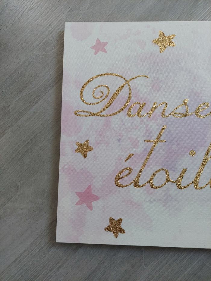 Toile décorative danseuse étoile/ ballerine 30x30 cm But excellent état - photo numéro 3