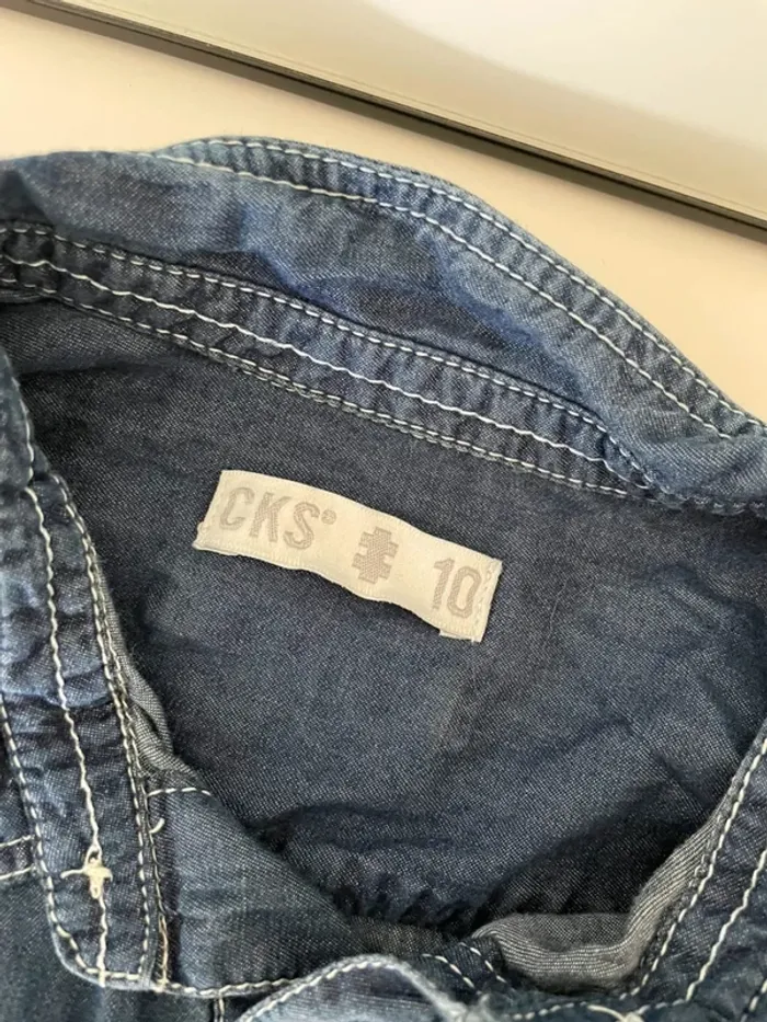 Chemise en jeans cks 10 ans - photo numéro 3